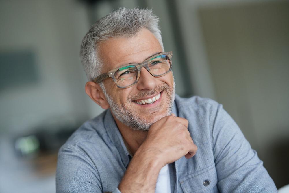 man smiling