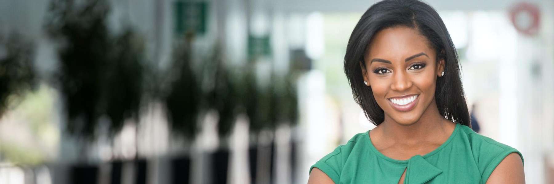 woman smiling after teeth whitening