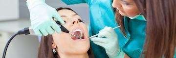 woman getting dental bridges in midtown